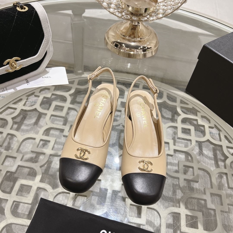 Ch*el leather shoes
